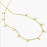 J. Crew Jewelry | J. Crew Demi-Fine 14k Rose Gold-Plated Charm Necklace | Color: Gold | Size: Os