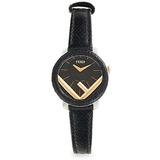 28mm Stainless Steel & Leather-strap Watch - Black - Fendi Watches