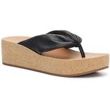 Lellina Wedge Sandal - Black - Lucky Brand Heels