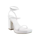 Marc Fisher Women's Acres Heeled Sandals, White, 8M
