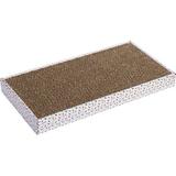 Tucker Murphy Pet™ Double Wide Tray w/ Bonus Refill Scratching Board Cardboard in Brown, Size 1.75 H x 18.0 W x 9.0 D in | Wayfair