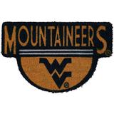West Virginia Mountaineers Shaped Coir Doormat