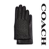 Coach Accessories | Nwt Coach Black Signature Genuine Leather Wool Lined Winter Tech Driving Gloves | Color: Black | Size: Xs (6.5) See Size Chart On 8th Picture