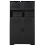 Millwood Pines Romero 2 - Door Accent Cabinet Wood in Black, Size 42.5 H x 23.6 W x 11.8 D in | Wayfair 4804B81397F3439898E4E6F1E6F5216B