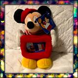 Disney Accents | Disney Exclusive Showcase Paris France Parisian Mickey Mouse Plush Photo Frame | Color: Blue/Red | Size: Os