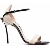 Penny Leather Sandals - White - Casadei Heels