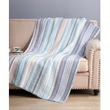 Greenland Home Fashions Throws Sky - Blue & Gray Durango Sky Cotton Quilted Throw