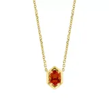 Effy® 925 Gold Plated Silver Citrine Oval Necklace, Yellow, 16 In