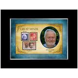 American Coin Treasures Great Minds Personalized Picture Frame Wood/Plastic in Black/Brown, Size 7.0 H x 9.0 W x 0.5 D in | Wayfair 12878