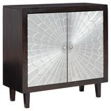 Signature Design Ronlen Accent Cabinet in Brown/Silver Finish - Ashley Furniture A4000175