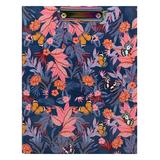Pukka Pads Women's Clipboards Blue - Blue & Pink Floral Bloom Padfolio
