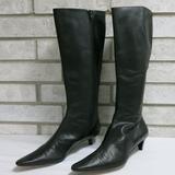 J. Crew Shoes | J. Crew Pointed Toe Heel Dress Boots Shoes 8.5 | Color: Black | Size: 8.5