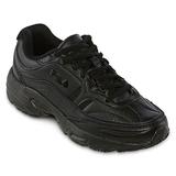 Fila Memory Workshift Womens Slip-Resistant Athletic Shoes, 9 1/2 Medium, Black