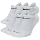 Men's Nike 6-pack Everyday Plus Cushion No-Show Training Socks, Size: 8-12, White