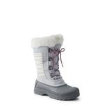 Women's Squall Insulated Winter Snow Boots - Lands' End - Gray - 7