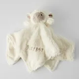Lamb Baby Embroidered Security Blanket