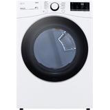 LG - 7.4 Cu. Ft. Stackable Smart Electric Dryer with Built In Intelligence - White