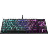 ROCCAT - Vulcan TKL Compact Mechanical PC Gaming Keyboard with Titan Switch Linear, RGB Lighting, and Anodized Aluminum Top Plate - Black