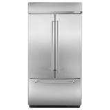 KitchenAid® 24.2 Cu. Ft. 42" Width Built-In Stainless French Door Refrigerator with Platinum Interior Design