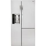 LG 26.1-cu ft Side-by-Side Refrigerator with Ice Maker (Stainless Steel) | LSXS26366S