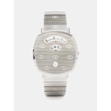 Gucci - Grip Logo-engraved Stainless-steel Watch - Mens - Silver