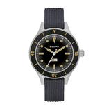 Men's Bulova Archive Series Mil-Ships-W-2181 Submersible Automatic Strap Watch with Black Dial (Model: 98A266)