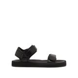 The Row - Hook And Loop Nappa-leather Sandals - Womens - Black