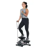 Women's Health Men's Health Cardio Stair Stepper with Adjustable Resistance Bands and MyCloudFitness App