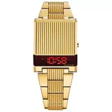 Bulova Men's Computron Gold-Tone Stainless Steel Digital Watch - 97C110, Size: Medium