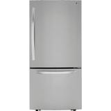 LG - 25.5 Cu. Ft. Bottom-Freezer Refrigerator with Ice Maker - Stainless steel