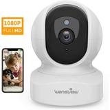 Home Security Camera, Baby Camera,1080P HD Wansview Wireless WiFi Camera for Pet/Nanny, Free Motion Alerts, 2 Way Audio, Night Vision, Compatible with Alexa Echo Show, with TF Card Slot and Cloud