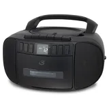 Gpx Cd, Cassette And Am/fm Boombox In Matte Black