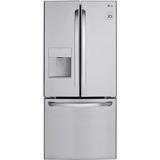 LG 21.8-cu ft French Door Refrigerator with Ice Maker (Stainless Steel) ENERGY STAR | LFDS22520S