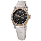 Oris Classic Date Grey Dial Rose Gold Plated Case Leather Strap Women's Watch 01 561 7718 4373-07 5 14 31 01 561 7718 4373-07 5 14 31