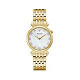 Bulova Goldtone Women's Diamond Marker Bracelet Watch