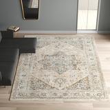 Brown/Gray/White Area Rug - Langley Street® Hoeft Oriental Rust Area Rug Polyester/Polypropylene in Brown/Gray/White | Wayfair