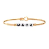 Luca + Danni Mama Letter Bead Bangle Bracelet, Women's, Size: REGULAR, Gold