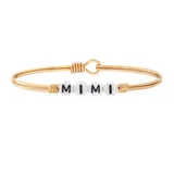 Luca + Danni Mimi Letter Bead Bangle Bracelet, Women's, Size: REGULAR, Gold