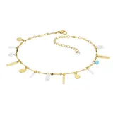 Sonoma Goods For Life Two Tone Beaded Station Anklet, Women's
