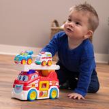 Zoom 'n Vroom Ladder Launch Fire Truck - Imaginative Play for Ages 1 to 2 - Fat Brain Toys