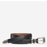 Johnston & Murphy Men's Lizard-Grain Ranger Belt - Black - Size 34