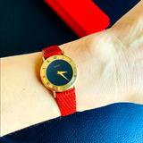 Gucci Accessories | Nice Authentic Ladies Gucci Watch | Color: Black/Gold/Red | Size: Os