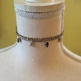 Free People Jewelry | Nwt Free People Silver Jeweled Choker | Color: Silver | Size: 15.5 X .75