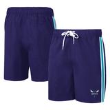 Men's G-III Sports by Carl Banks Purple/Teal Charlotte Hornets Sand Beach Volley Swim Shorts