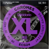 D'addario Xl Chromes Jazz Light Electric Guitar Strings Ecg24 Fla2und