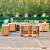 Westport Outdoor Kitchen Collection in Natural - Cabinet with Two Doors - Frontgate