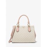 Michael Kors Marilyn Medium Logo Satchel Pink One Size