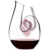 GupudaoCo Curly Mini 24 oz. Wine Decanter Glass, Size 7.0 H x 5.0 W in | Wayfair FLJ1238WEBOMJR92374