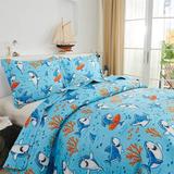 Sunside Sails Guidry 3 Piece Toddler Bedding Set Polyester in Blue/Orange | Wayfair C34E29CF15434E509D0AE7E41979B648