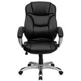 Flash Furniture Embroidered Embroidered High Back Contemporary Executive Swivel Ergonomic Office Chair, Nylon in Gray | Wayfair